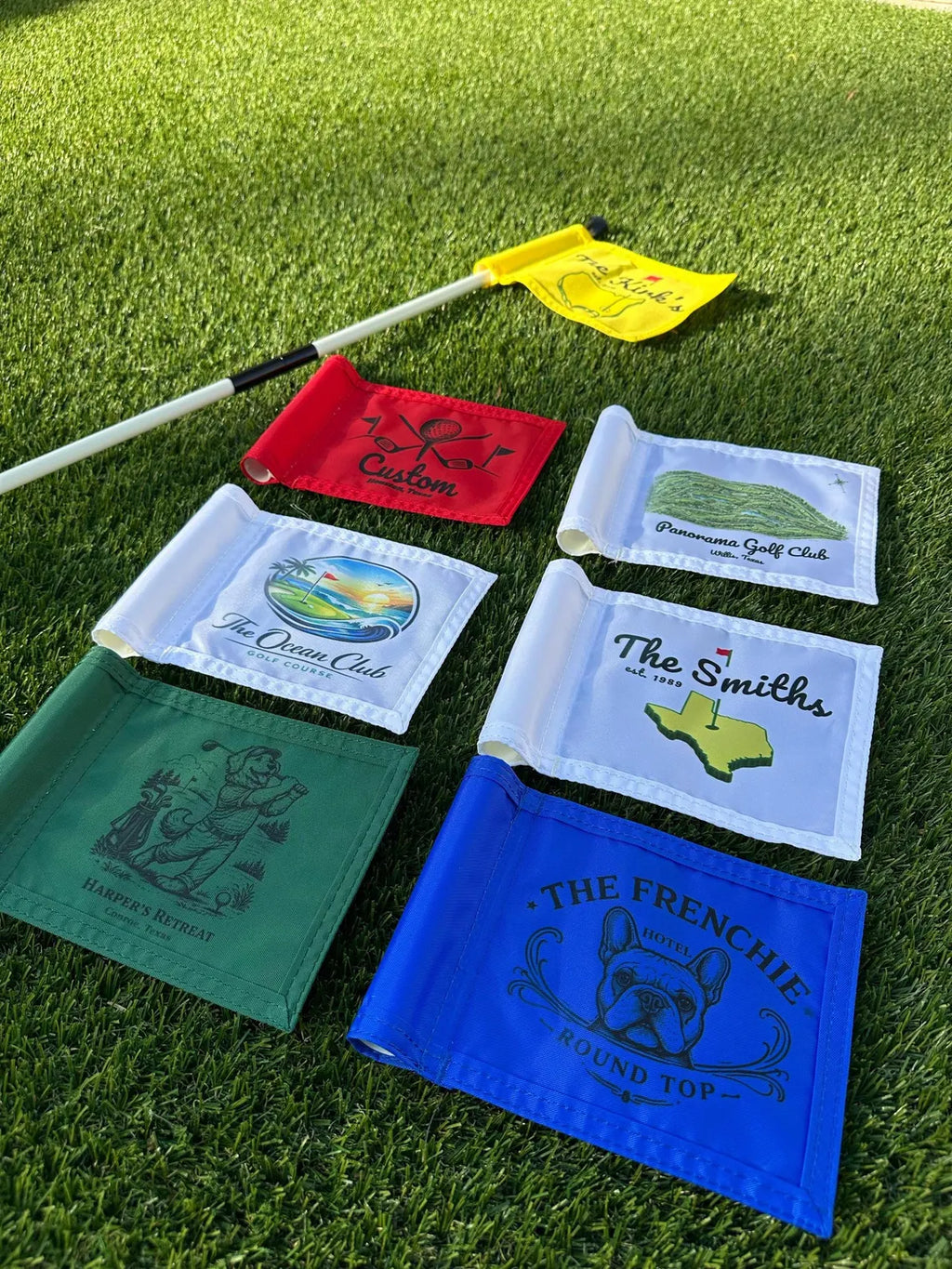 Custom Golf Flag - Mini Putting Green Size - 6" x 8"