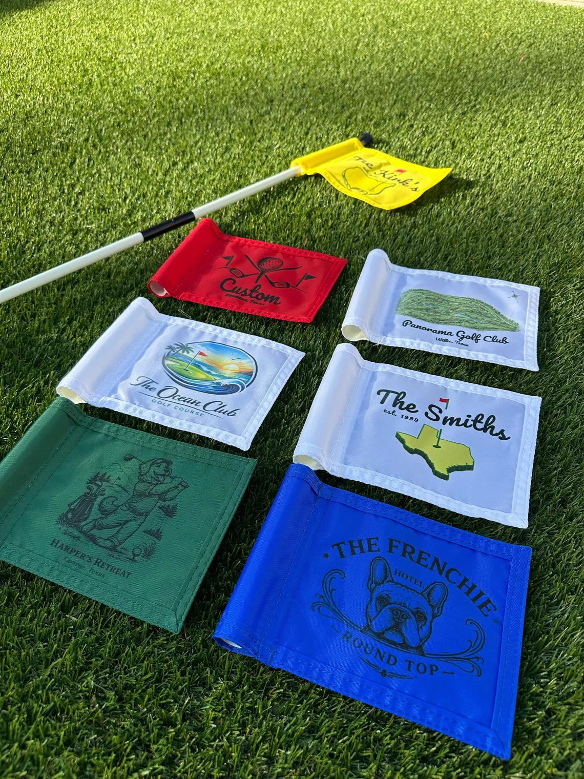 Custom Golf Flag - Mini Putting Green Size - 6" x 8"